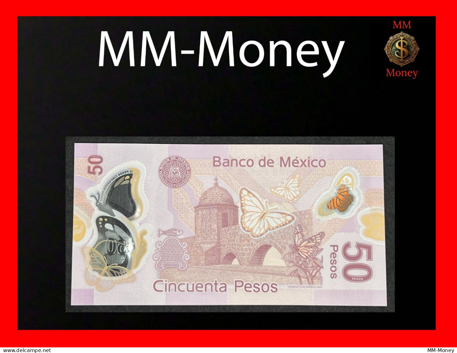 MEXICO 50 Pesos 12.7.2016  P. 123 A     Polymer   UNC - Mexico