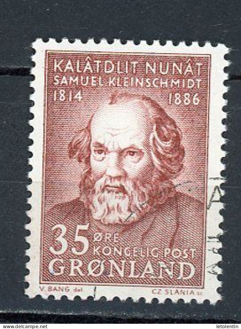 GROENLAND - SAMUEL KLEISCHMIDT - N° Yvert 55 Obli. - Used Stamps
