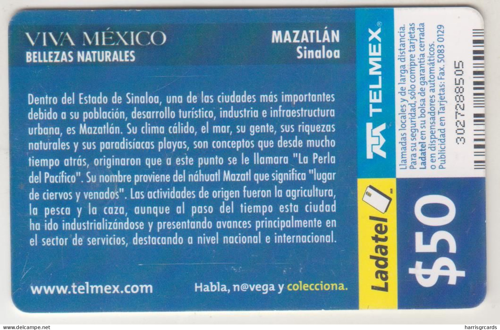 MEXICO - Mazatlan Sinaloa, 50 $ Mexican Peso, Chip:GEM5 (Red) , Used - Mexiko