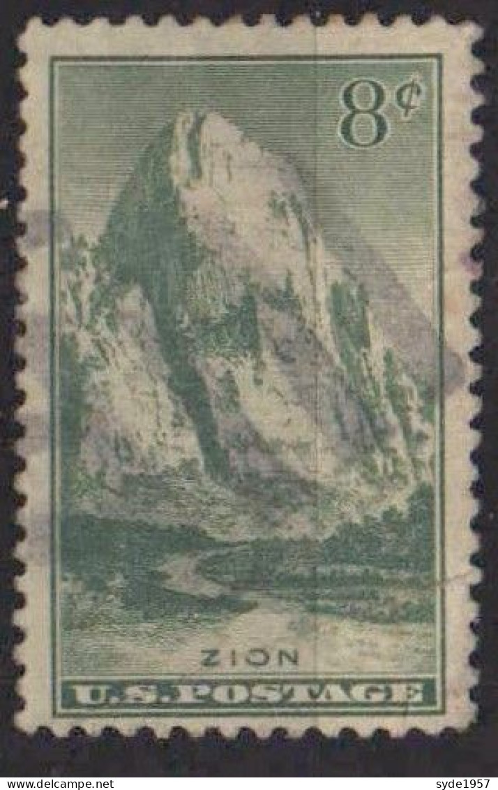 US Postage -1934 National Parks  ZION ! Cents - Usati