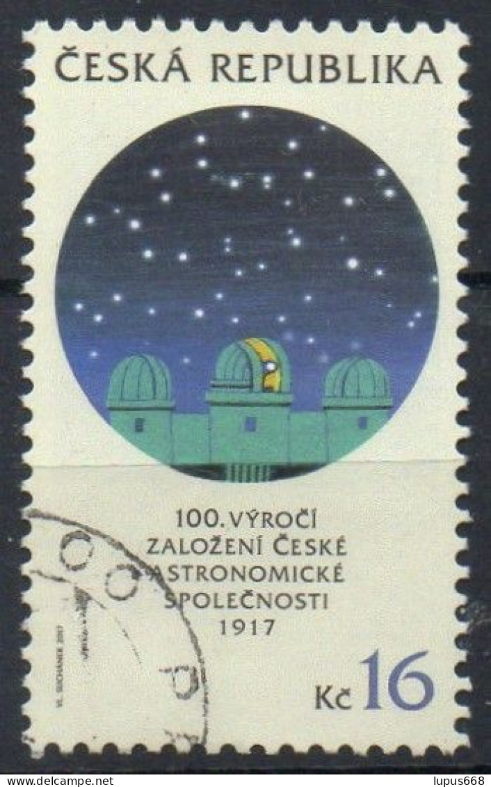 R Tschechische Republik 2017 MiNr. 949 O/used  Astronomische Gesellschaft - Usati