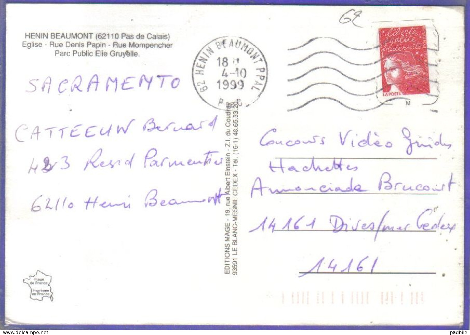 Carte Postale 62. Henin-Beaumont   Très Beau Plan - Henin-Beaumont