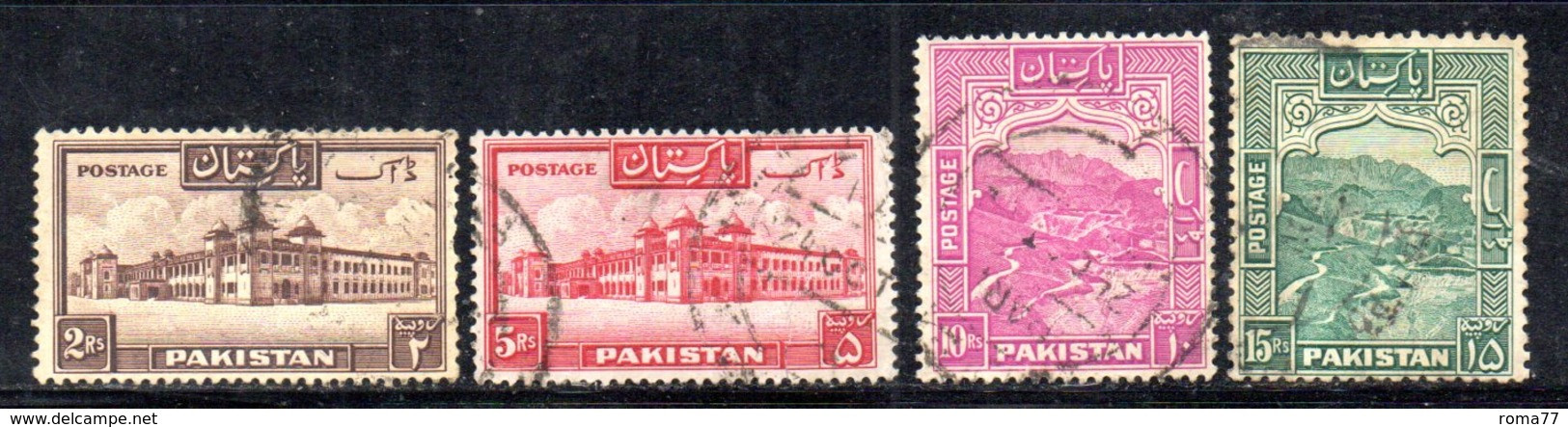 Z1006 - PAKISTAN 1948 , Indipendenza : Alcuni Valori Usati (2380A) - Pakistan