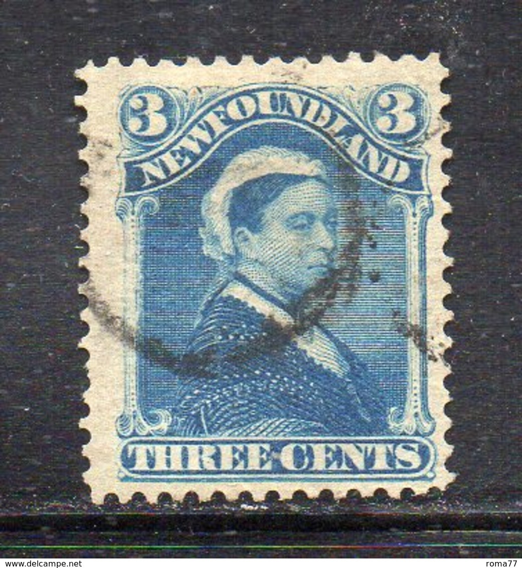 650 490 - NEWFOUNDLAND TERRANOVA 1880, Yvert N. 37  Usato (M2200) . - 1865-1902