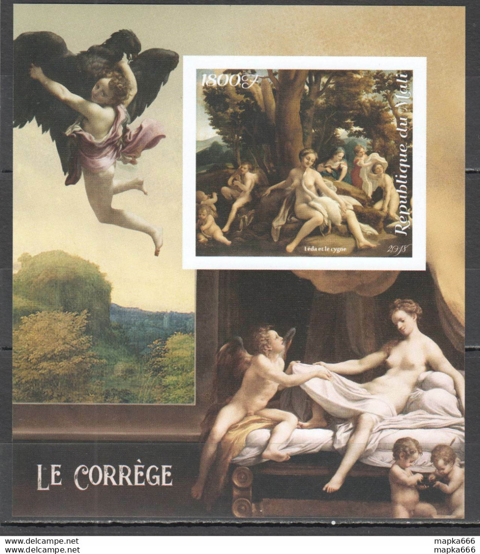 J819 Imperf 2018 Art Paintings Correggio 1Bl Mnh - Autres & Non Classés