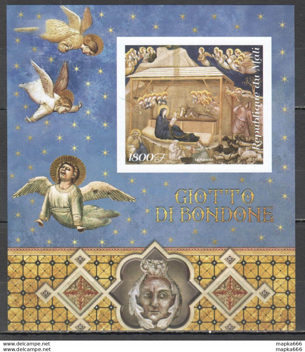 J826 Imperf 2018 Art Paintings Giotto Di Bondone 1Bl Mnh - Autres & Non Classés