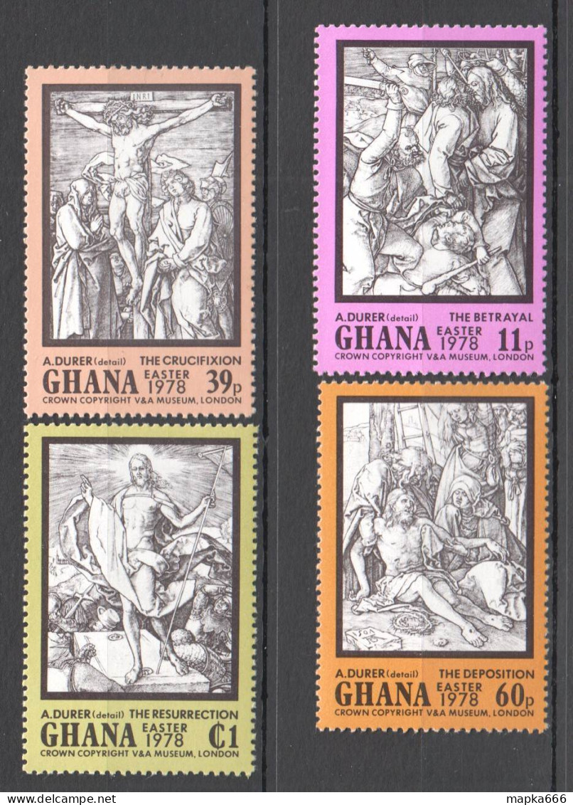 B0262 Ghana Art Paintings Albrecht Durer Easter 1978 #767-70 1Set Mnh - Autres & Non Classés