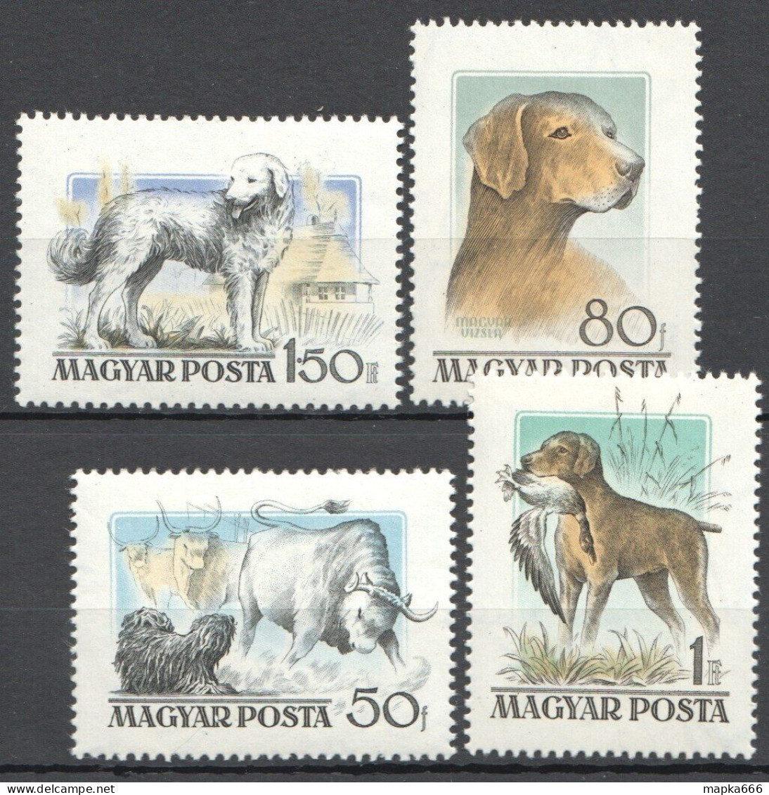 B0132 Hungary Animals Dogs Fauna Mnh - Honden