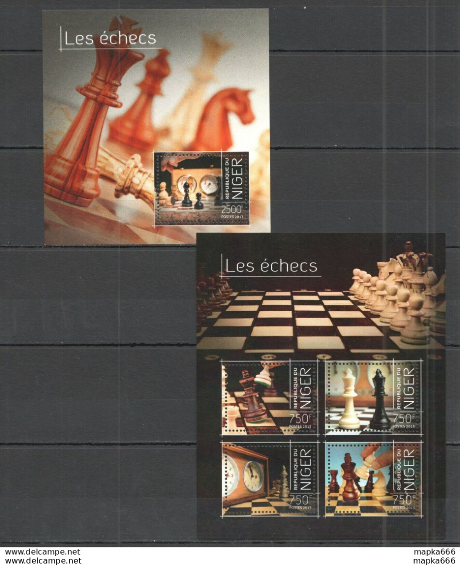 St2854 2013 Niger Sport Chess Les Echecs Kb+Bl Mnh - Echecs