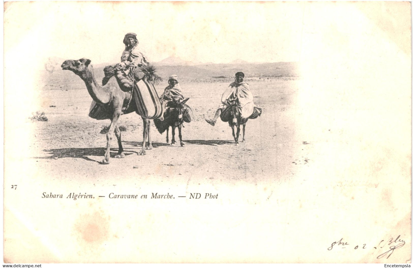 CPA Carte Postale Algérie Sahara  Caravane En Marche 1902VM78686 - Profesiones