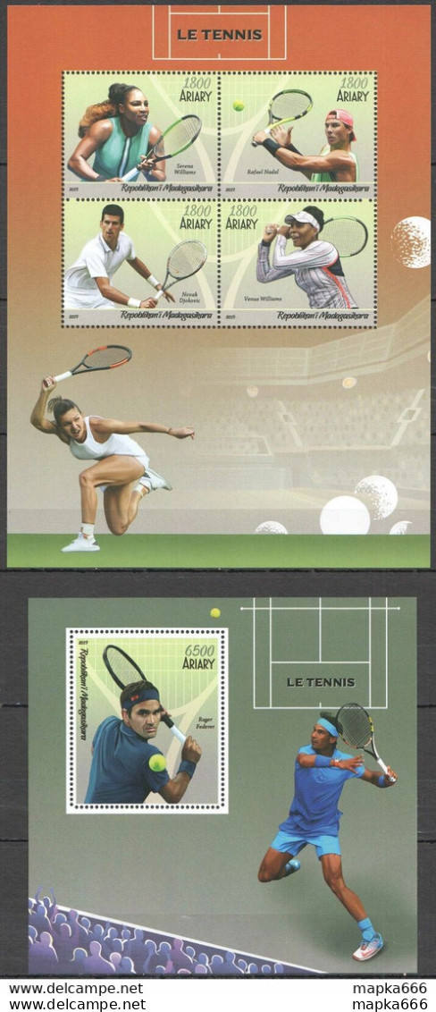 J451 2019 Tennis Federer Nadal Djokovic Williams Sisters 1Kb+1Bl Mnh - Tenis