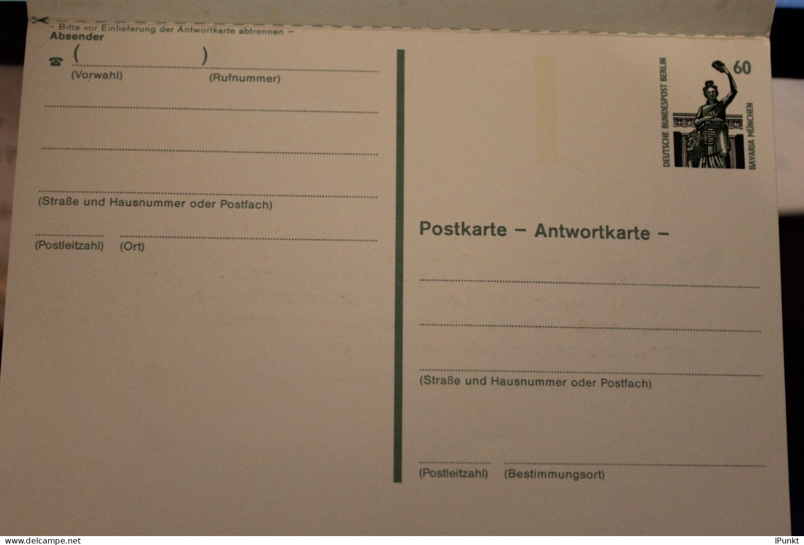 Berlin 1990; Sehenswürdigkeiten Ganzsache Postkarte Mit Antwortkarte P 138, Gebraucht - Postkaarten - Gebruikt