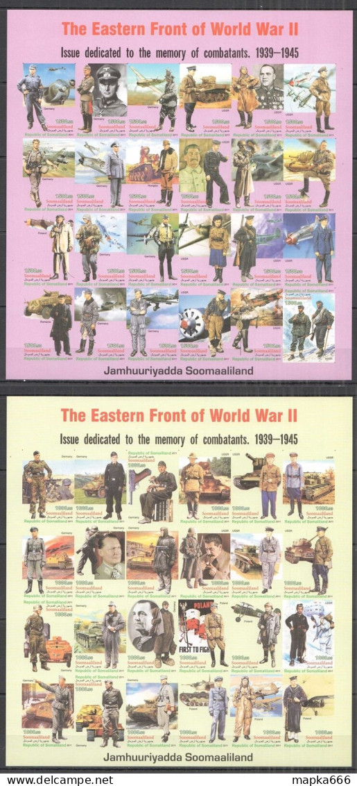 B0210 Imperf 2011 Wwii Fronts Of World War Ii World Leaders 9Sh Mnh - Militaria