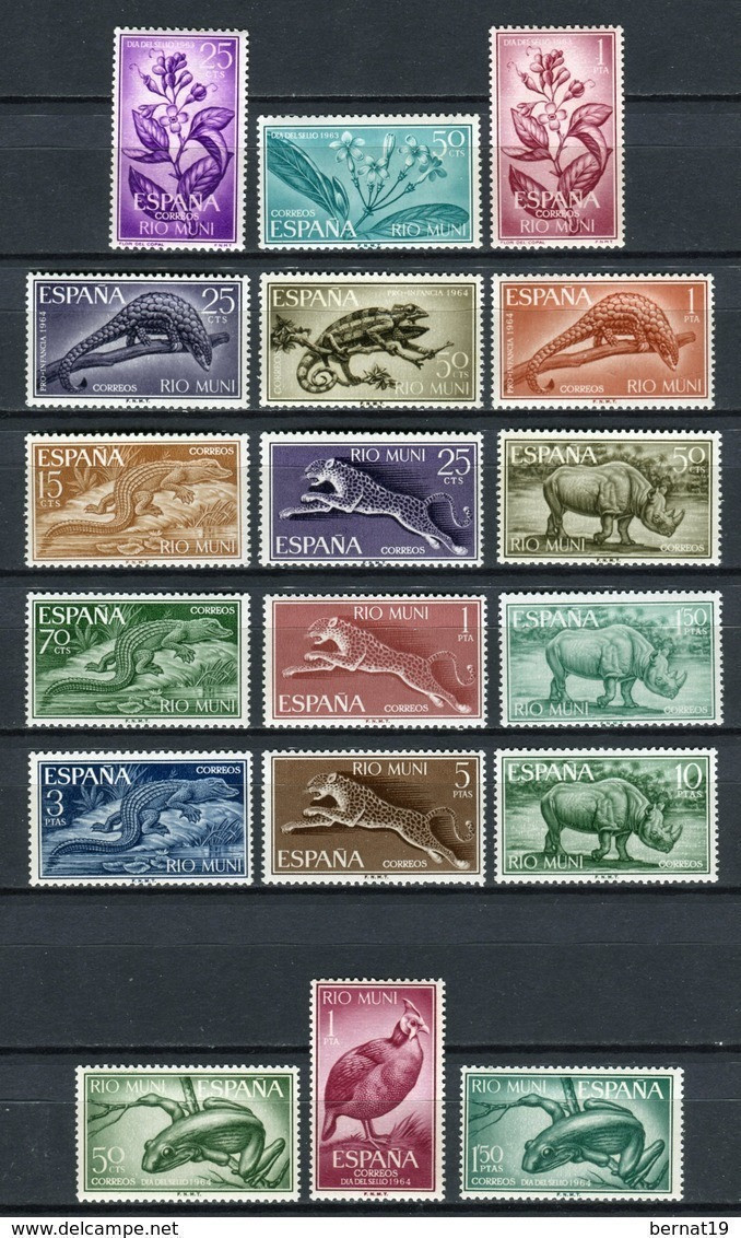 Rio Muni 1960-1968 COMPLETO ** MNH. - Rio Muni