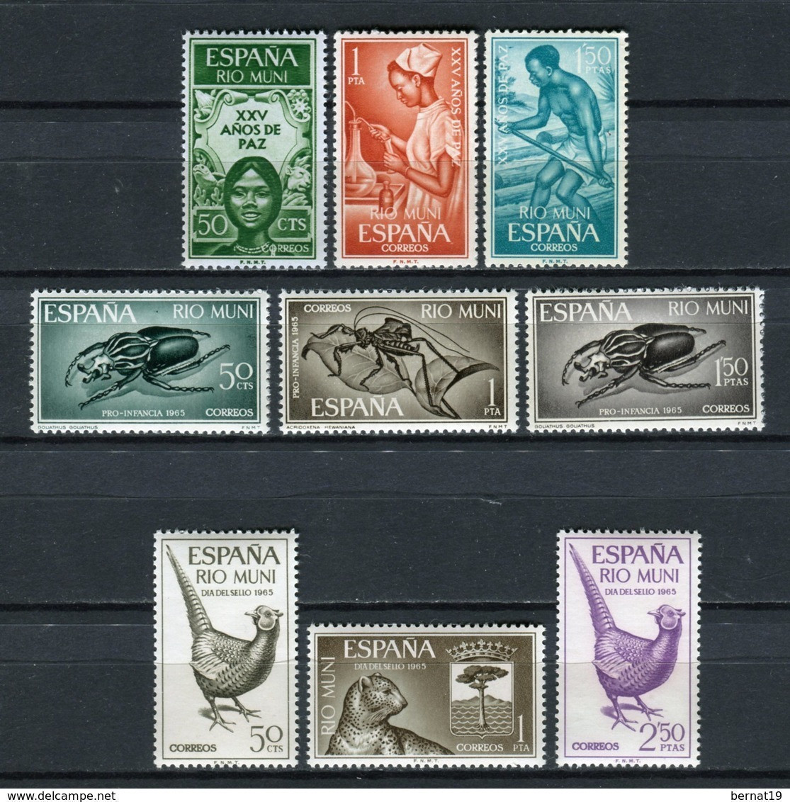 Rio Muni 1960-1968 COMPLETO ** MNH.