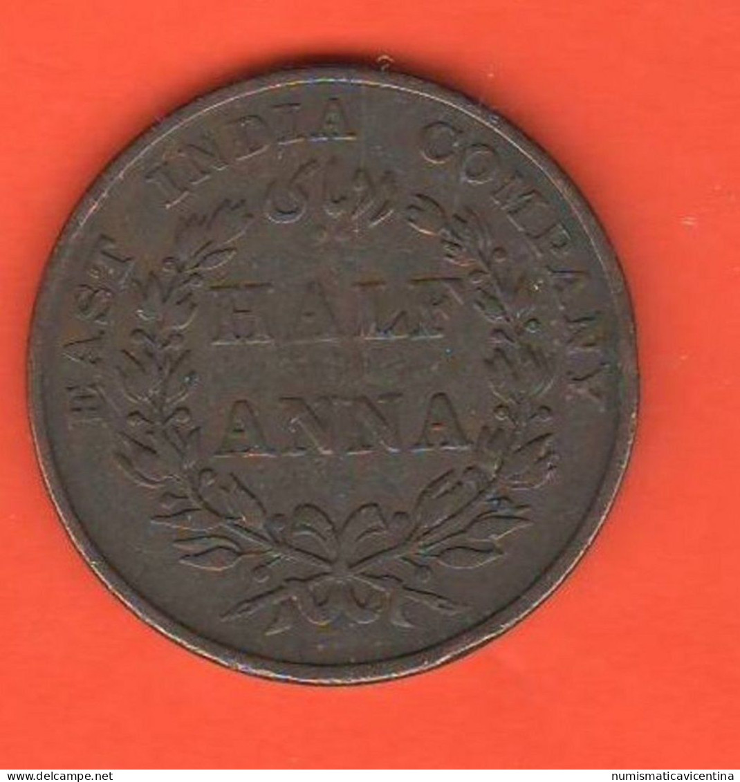 British India Half Anna 1835 East Indian Company British Territory Indie Britanniche - Inde