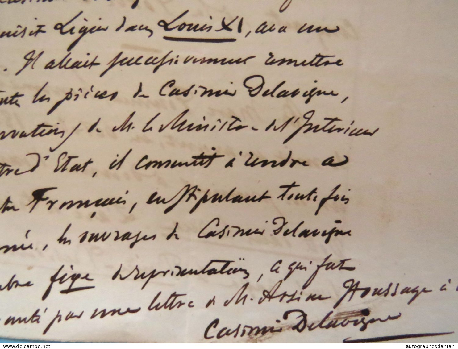 ● Théâtre De La Porte Saint Martin : Manuscrit 4p "Note Relative à M. Marc FOURNIER Directeur (...)" - Manuscrits
