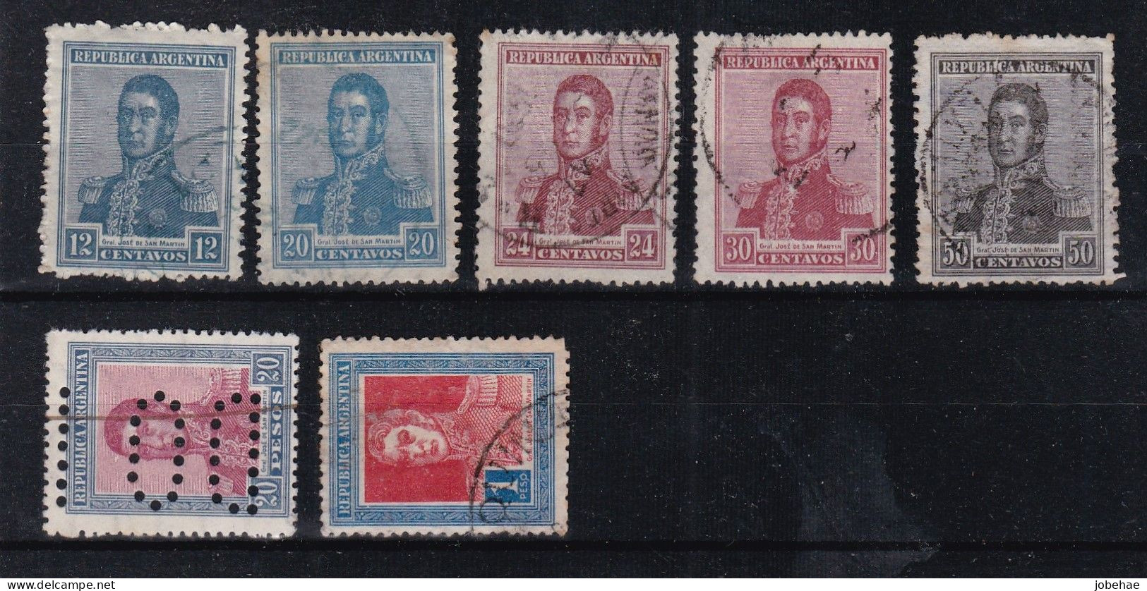 Argentine YT° 212-227 - Used Stamps