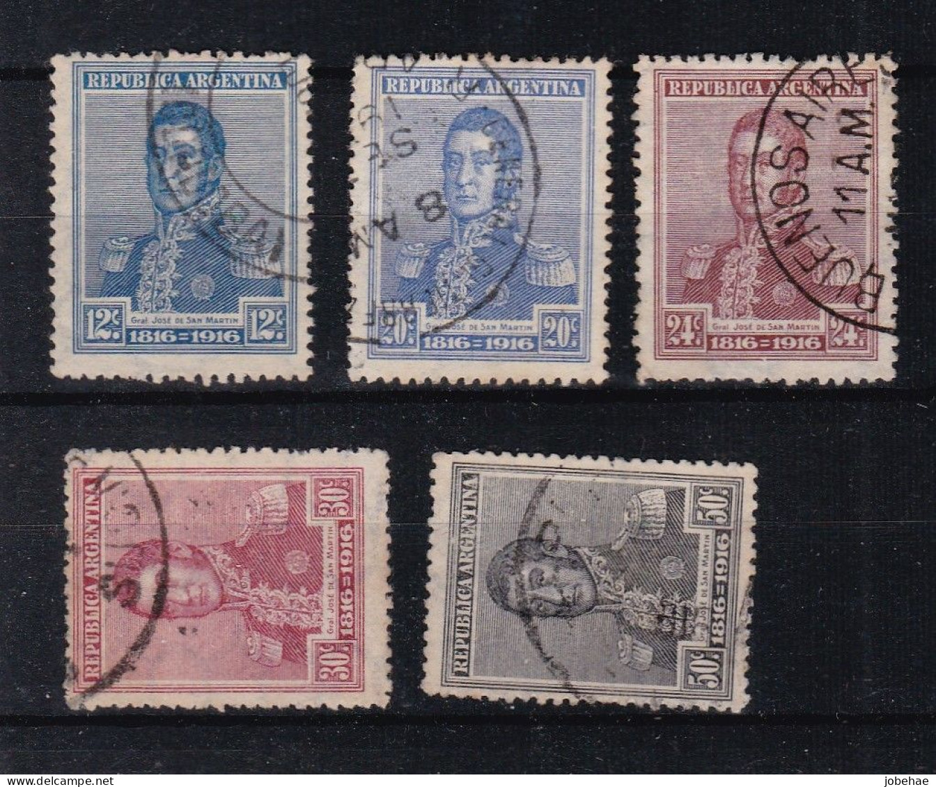 Argentine YT° 196-211 - Used Stamps