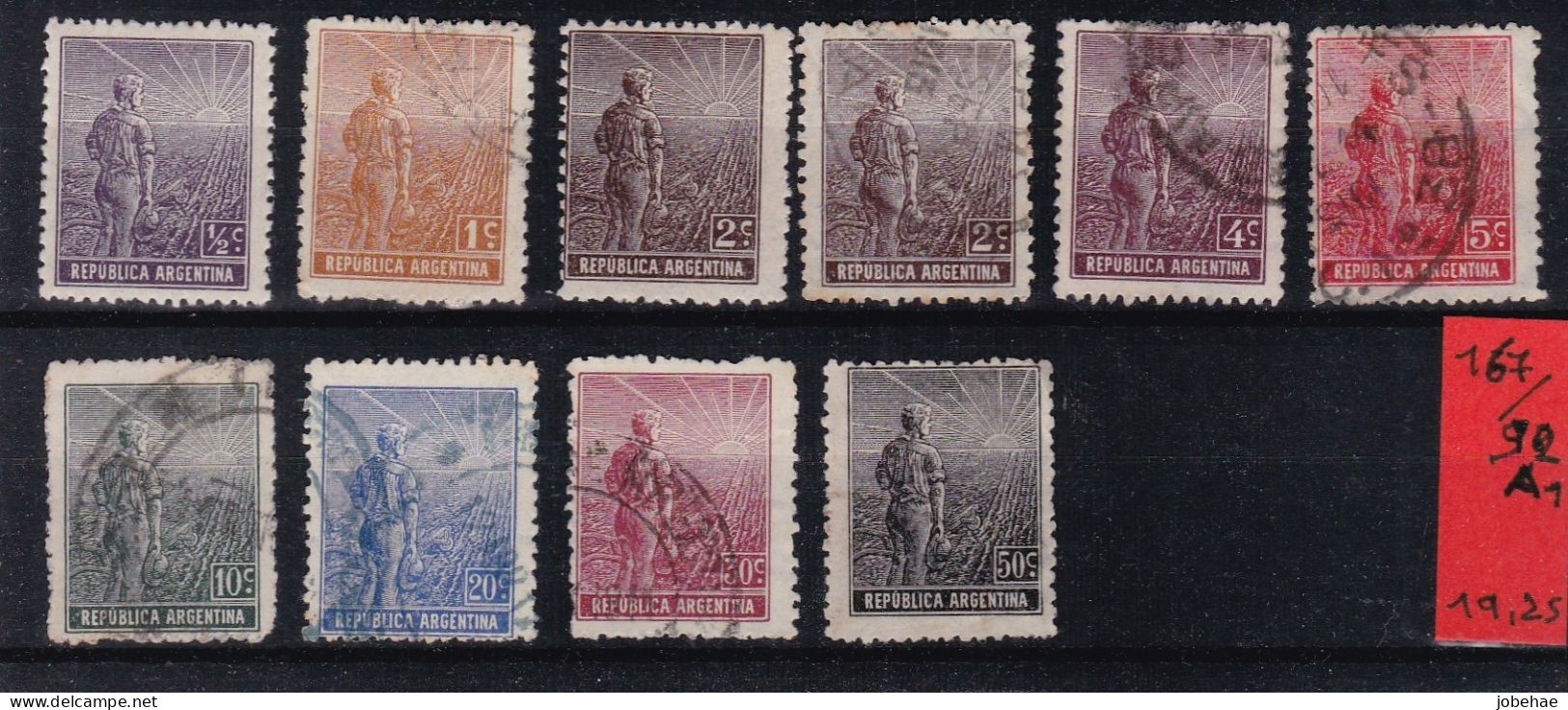 Argentine YT° 167-194A - Used Stamps