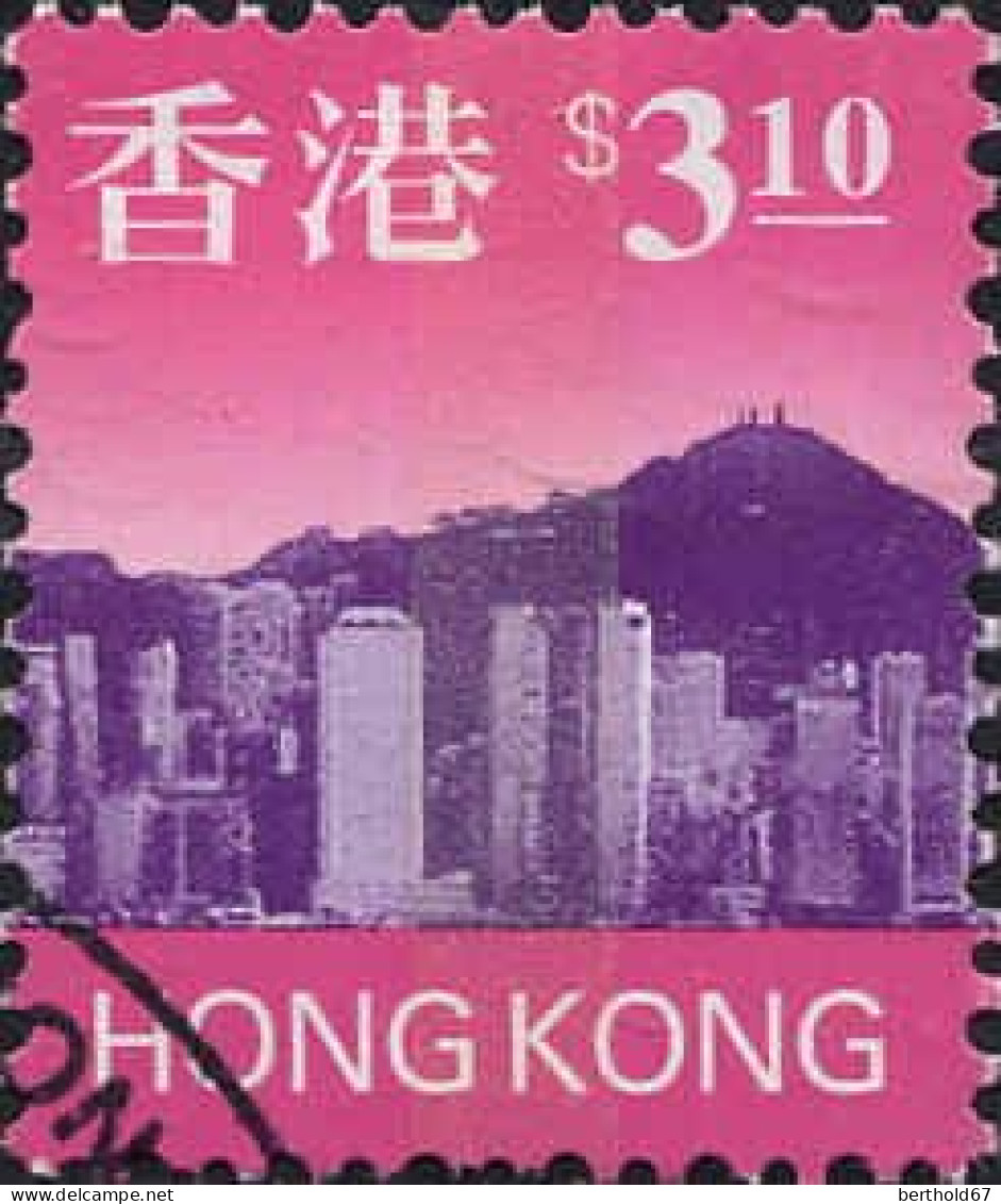 Hong-Kong Poste Obl Yv: 829 Vue De Hong-Kong (cachet Rond) - Usati