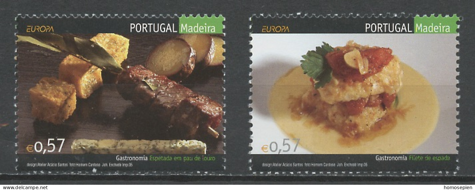 Europa CEPT 2005 Madère - Madeira - Portugal Y&T N°240 à 241 - Michel N°233 à 234 *** - 2005