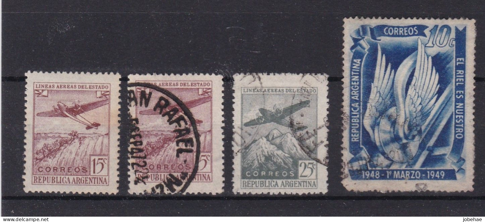 Argentine YT° 467-468 + 506 - Used Stamps
