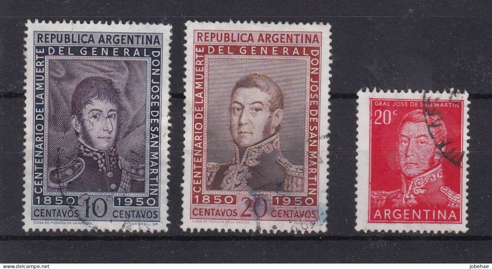 Argentine YT° 503-509 + 546 - Used Stamps
