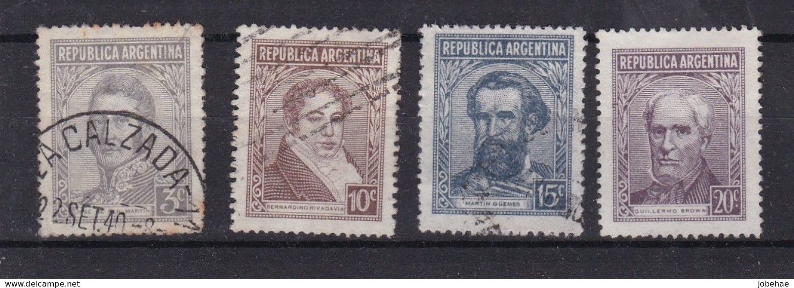 Argentine YT° 391-398 - Used Stamps