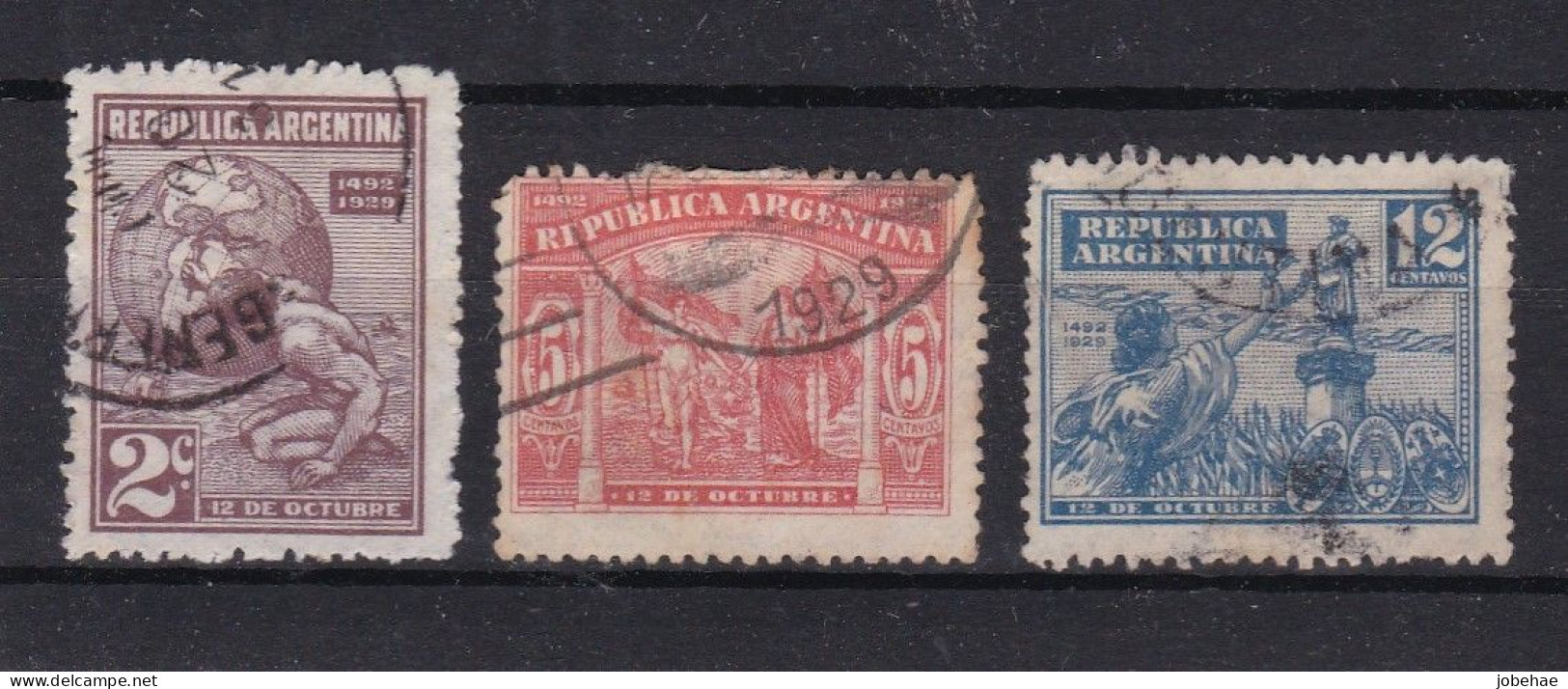 Argentine YT° 323-325 - Used Stamps