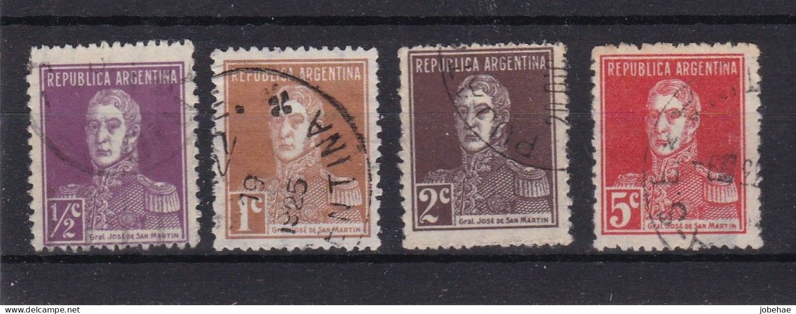 Argentine YT° 314-320 - Used Stamps