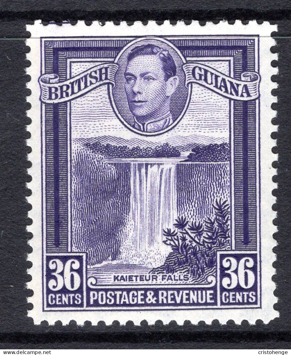 British Guiana 1938-52 KGVI Pictorials - 36c Kaieteur Falls - P.12½ HM (SG 313) - British Guiana (...-1966)