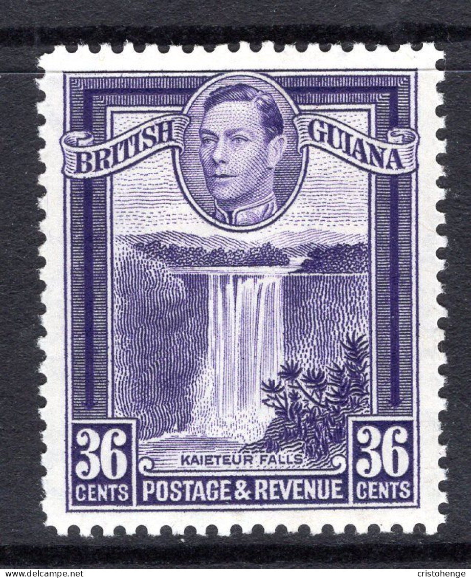 British Guiana 1938-52 KGVI Pictorials - 36c Kaieteur Falls - P.12½ HM (SG 313) - Brits-Guiana (...-1966)