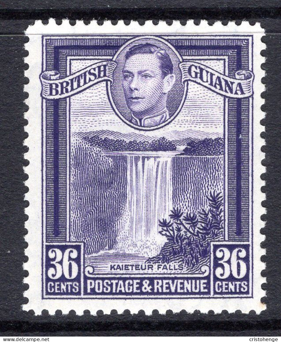 British Guiana 1938-52 KGVI Pictorials - 36c Kaieteur Falls - P.12½ HM (SG 313) - Guyane Britannique (...-1966)