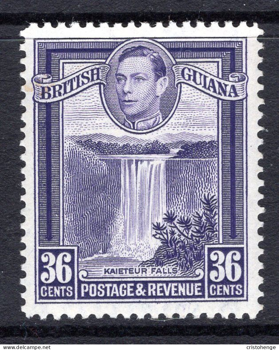 British Guiana 1938-52 KGVI Pictorials - 36c Kaieteur Falls - P.12½ HM (SG 313) - Guayana Británica (...-1966)