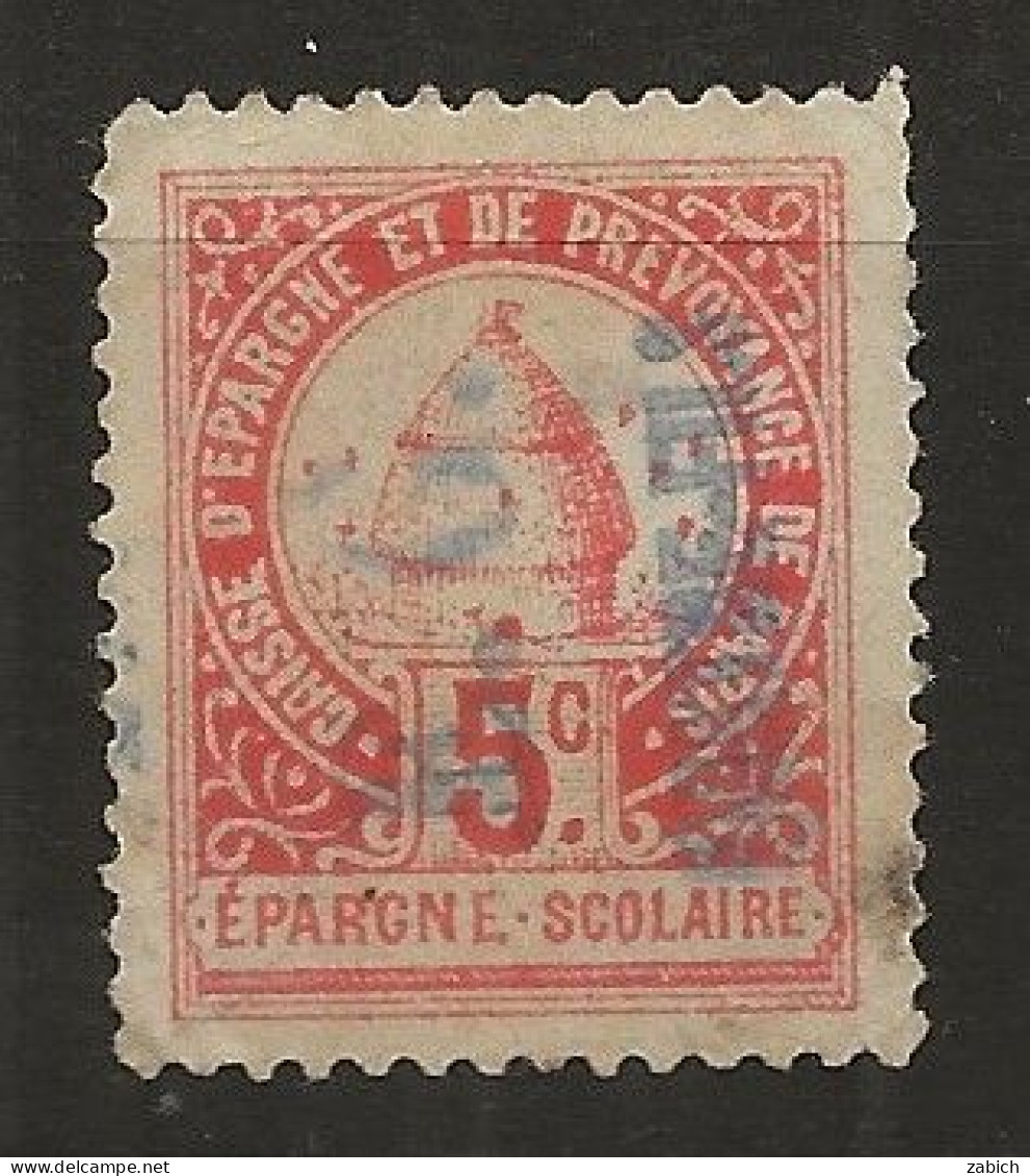 TIMBRES FISCAUX  EPARGNE SCOLAIRE 5 C ROUGE - Sonstige & Ohne Zuordnung