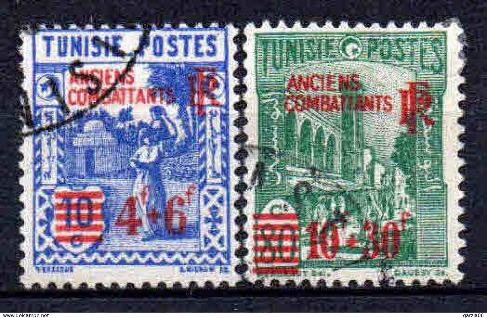 Tunisie  - 1945 -  Tb Antérieurs Surch- N° 302/303 - Oblit - Used - Used Stamps