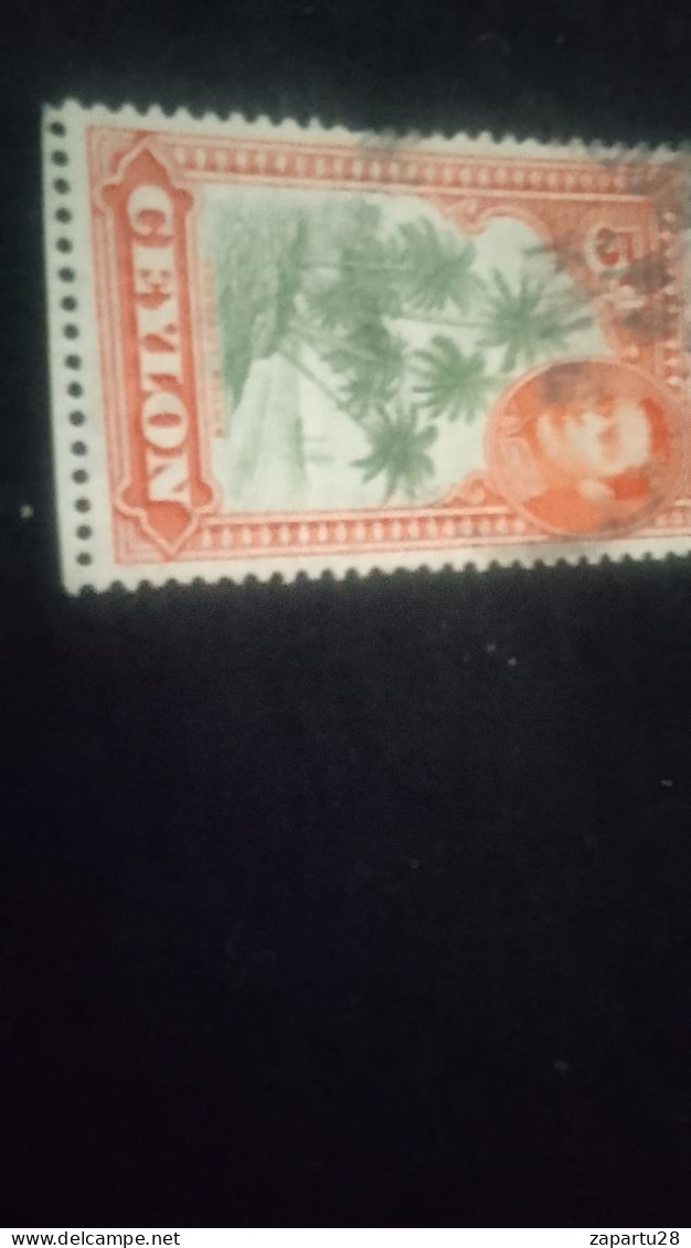CEYLON- 1938 -49       5   C     GEORGE    VI..      DAMGALI - Sri Lanka (Ceylon) (1948-...)