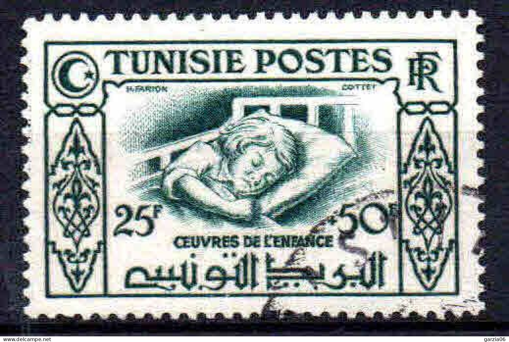 Tunisie  - 1949 - Œuvres De L' Enfance - N° 329 - Oblit - Used - Usados