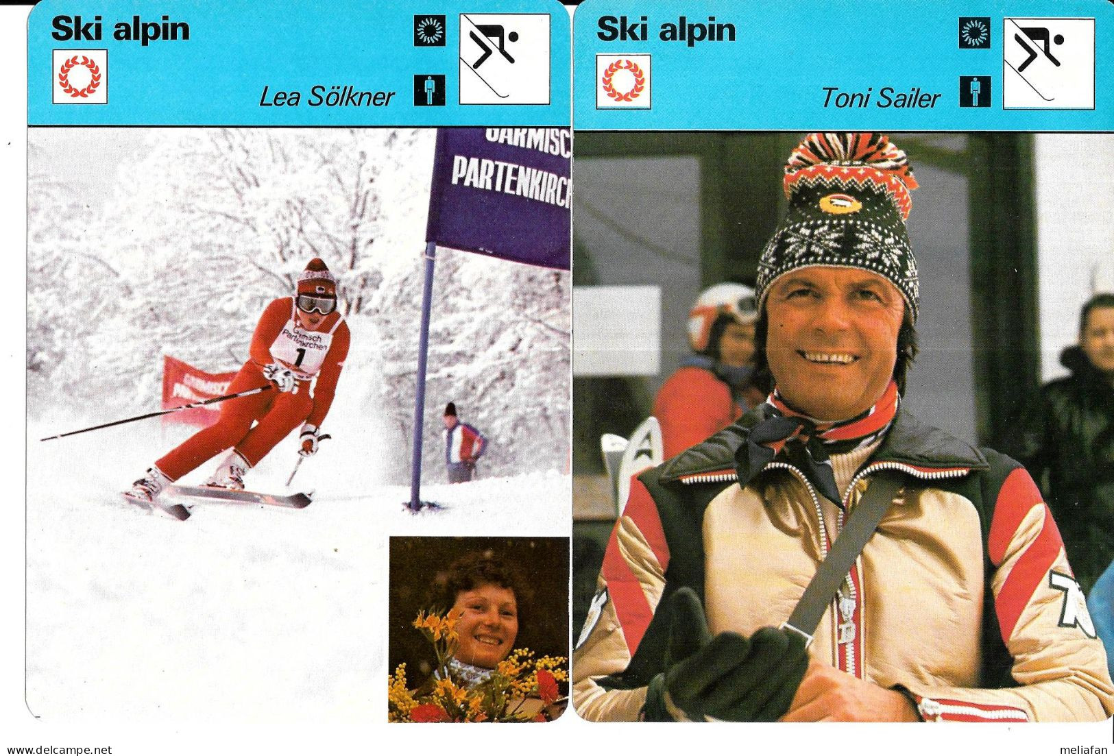 GF1920 - FICHES - BURGLER - DE AGOSTINI - SOLKNER - TONI SAILER - ANNIE FAMOSE - JEAN VUARNET - SERRAT - PERRINE PELEN - Sports D'hiver