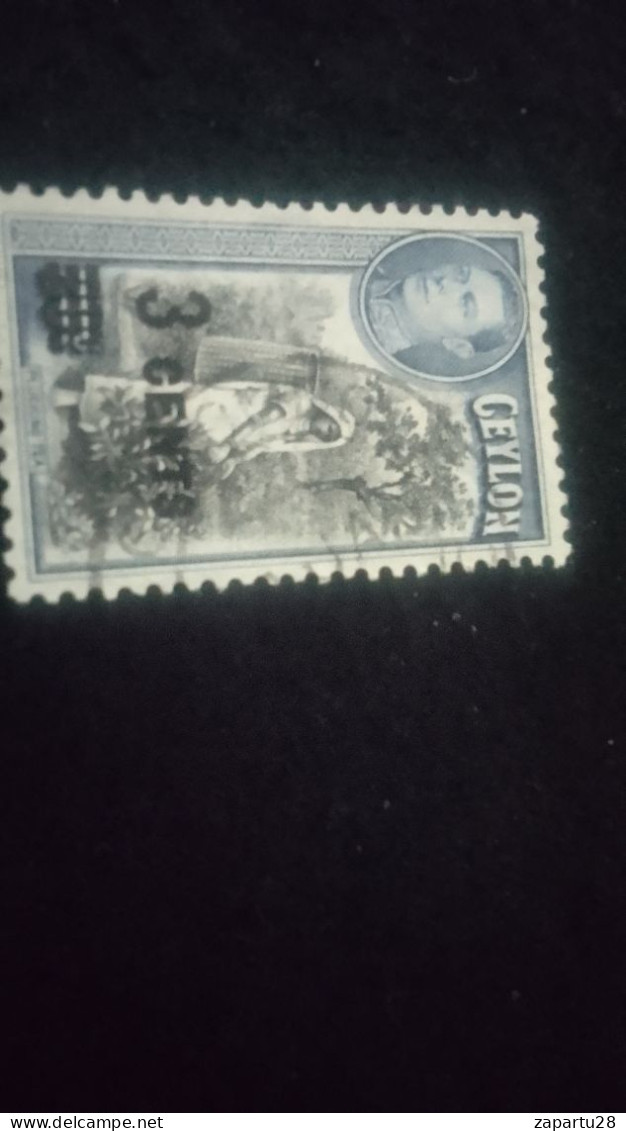 CEYLON- 1938 -49       20  C     GEORGE    VI..      DAMGALI - Sri Lanka (Ceylon) (1948-...)