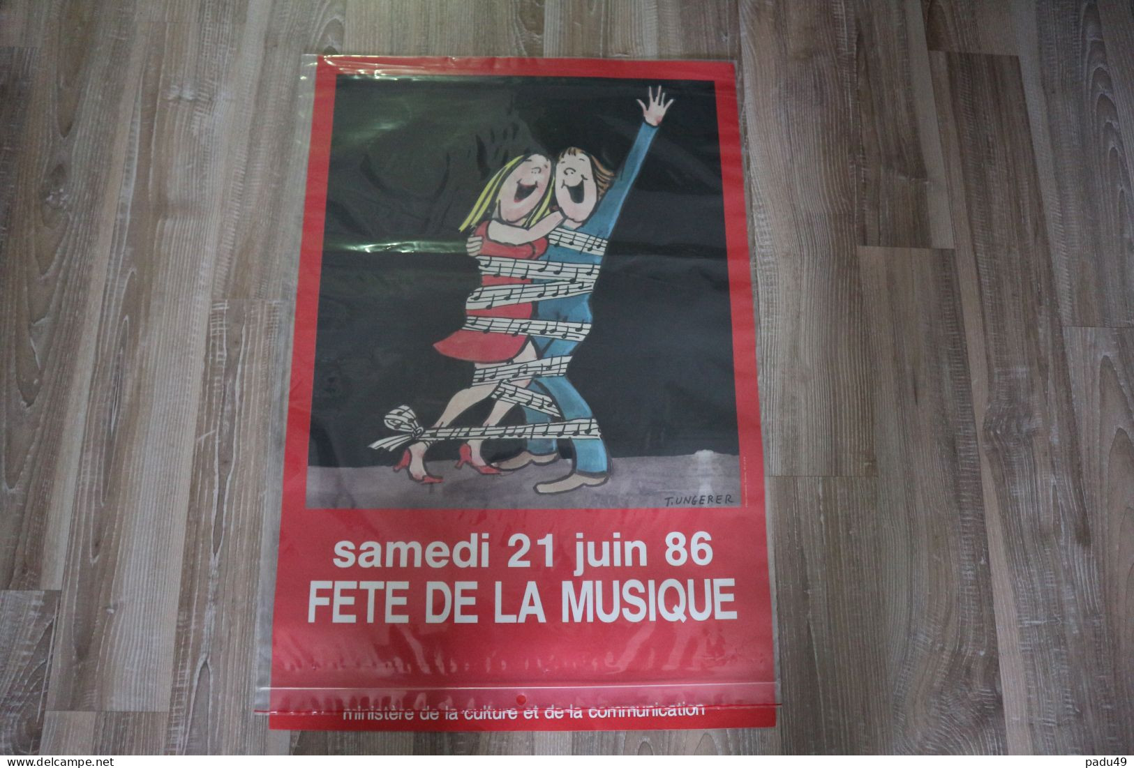 T. Ungerer Faites De La Musique 1986 Affiche Originale - Affiches