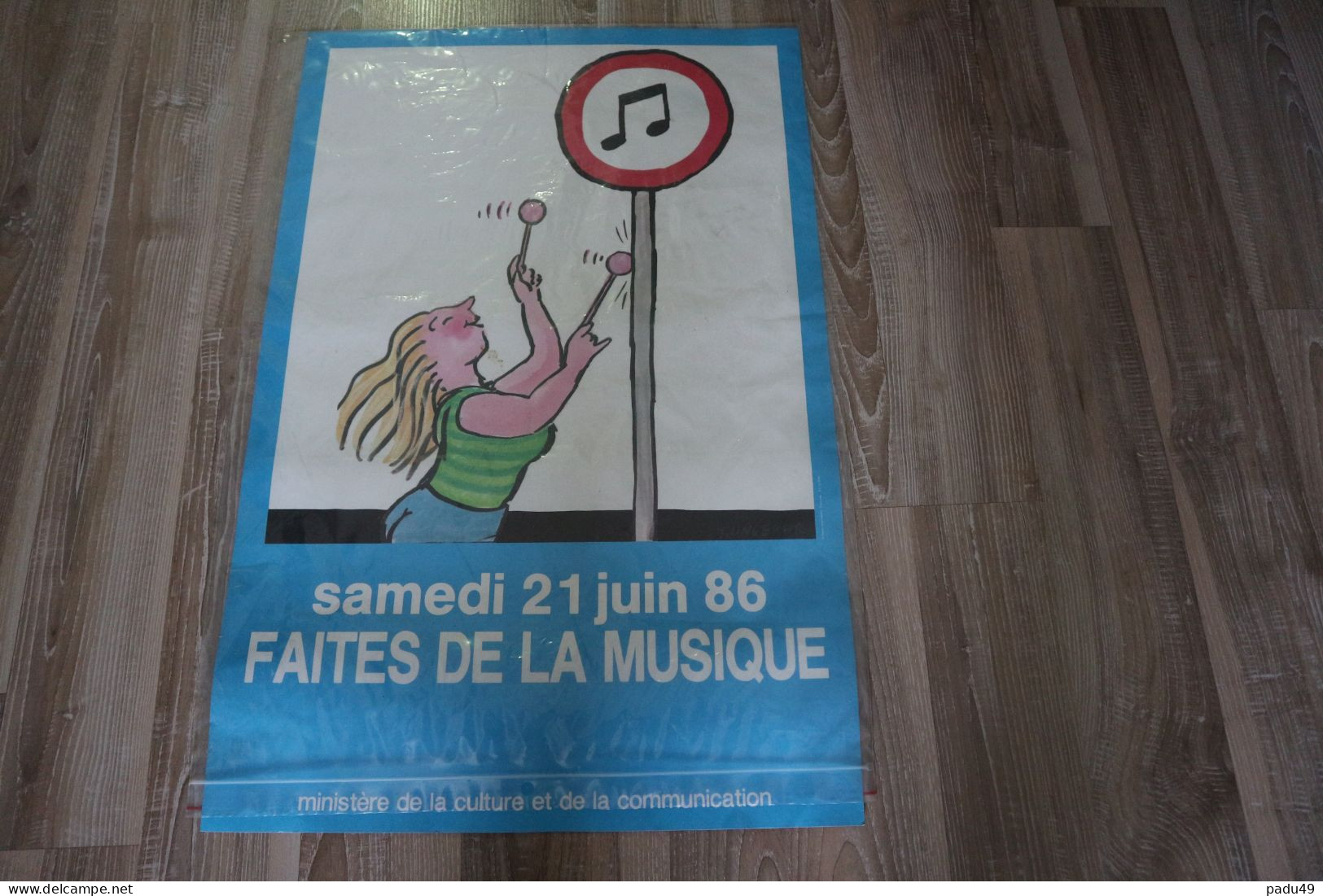 T. Ungerer Faites De La Musique 1986 Affiche Originale - Affiches