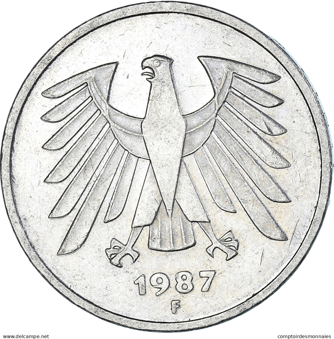 Monnaie, Allemagne, 5 Mark, 1987 - 5 Marchi