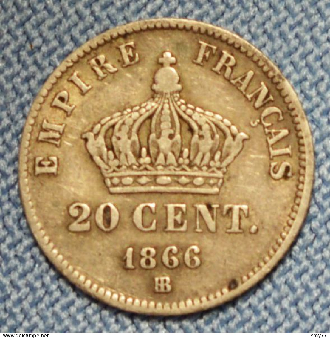 France • 20 Centimes • 1866 BB  (Strasbourg) •  [24-328] - 20 Centimes