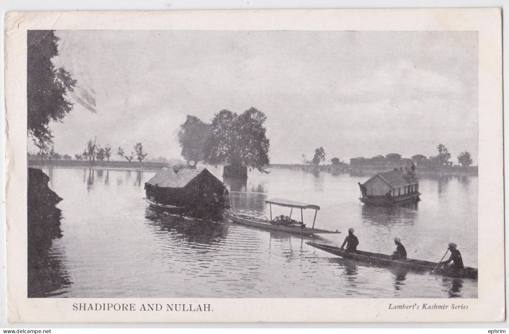 Shadipore And Nullah Kashmir Series British India Pakistan Sialkot Stamp Cancellation Affranchissement Timbre Inde - Pakistán