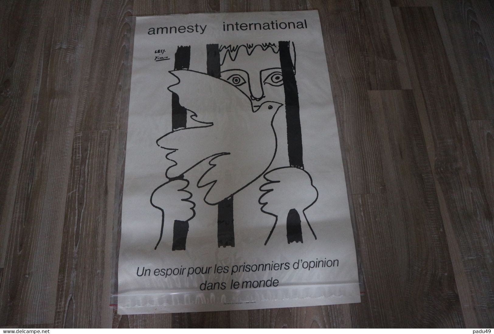 Picasso Amnesty International 1959 Affiche Originale - Affiches