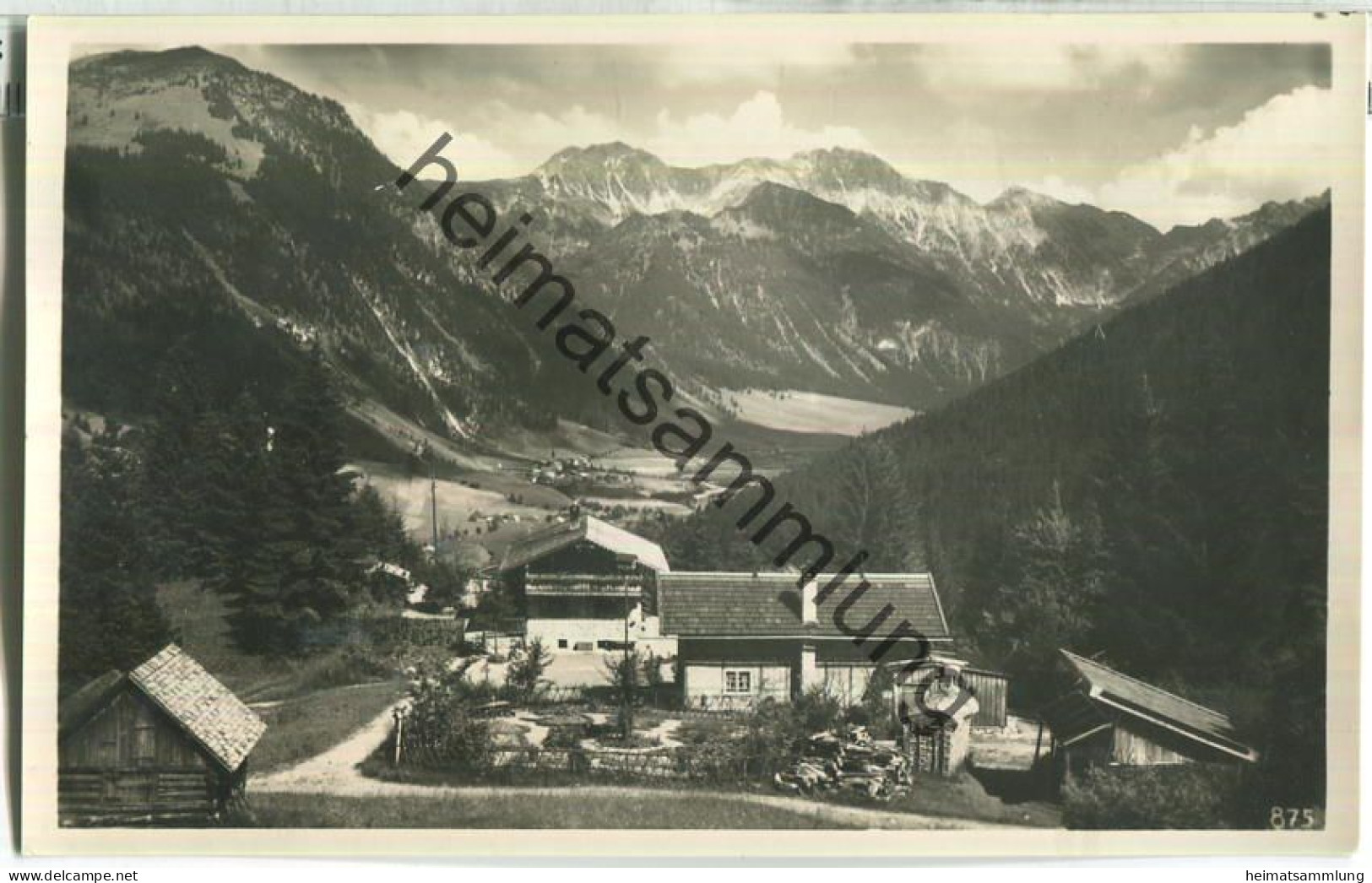 Bergwirtschaftshaus Und Pension Zum Horn Bei Bad Oberdorf - Luitpold Wiedemann - Foto-Ansichtskarte - Hindelang