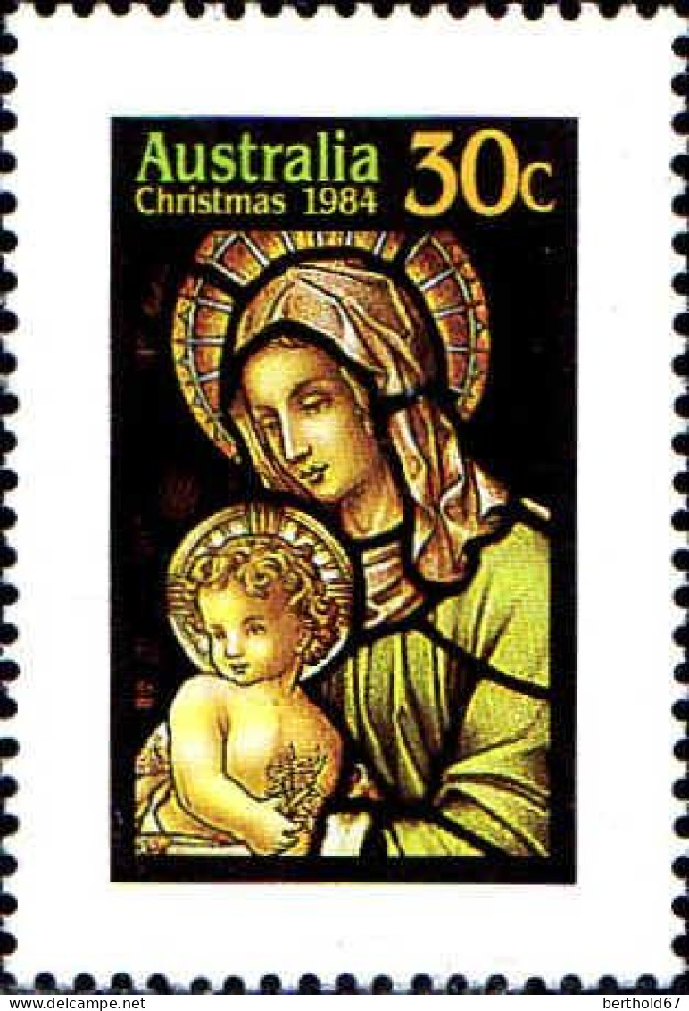 Australie Poste N** Yv: 876/879 Noël Vitraux - Mint Stamps