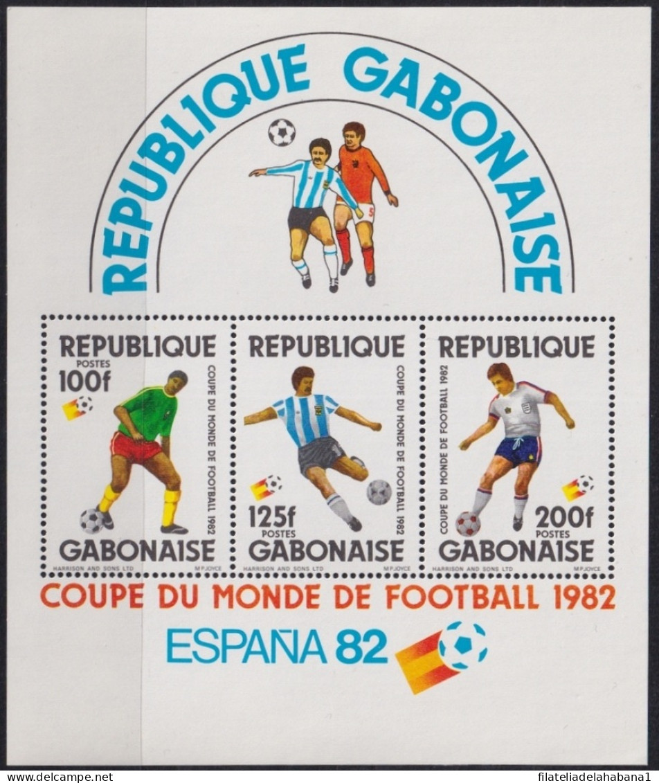 F-EX49120 GABON MNH 1982 SOCCER WORLD CUP SPAIN FUTBOL.  - 1982 – Espagne